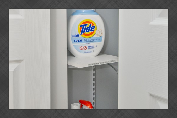 Laundry supplies included!