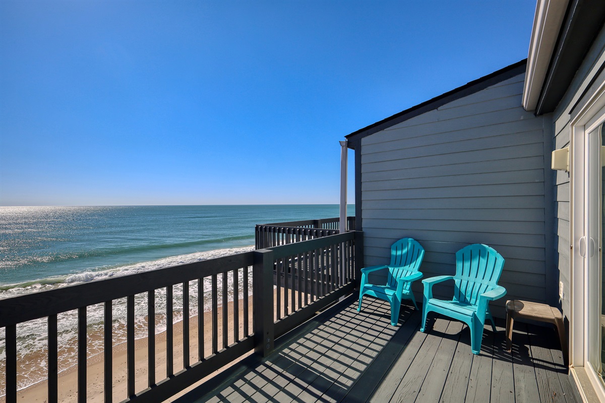 Master bedroom balcony on top floor