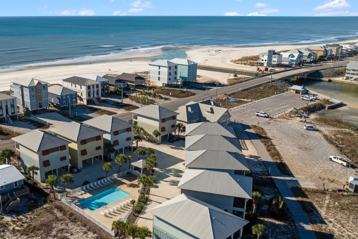 Aerial view of the community 
