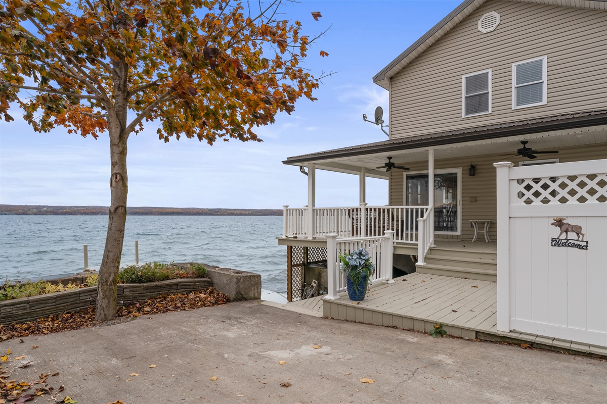 View from parking area