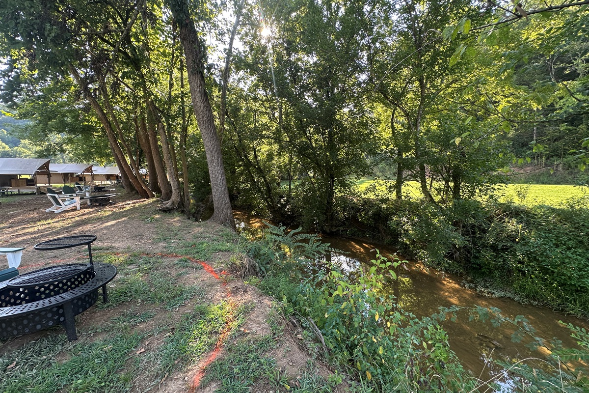 Enjoy an unbeatable view of Clay Creek