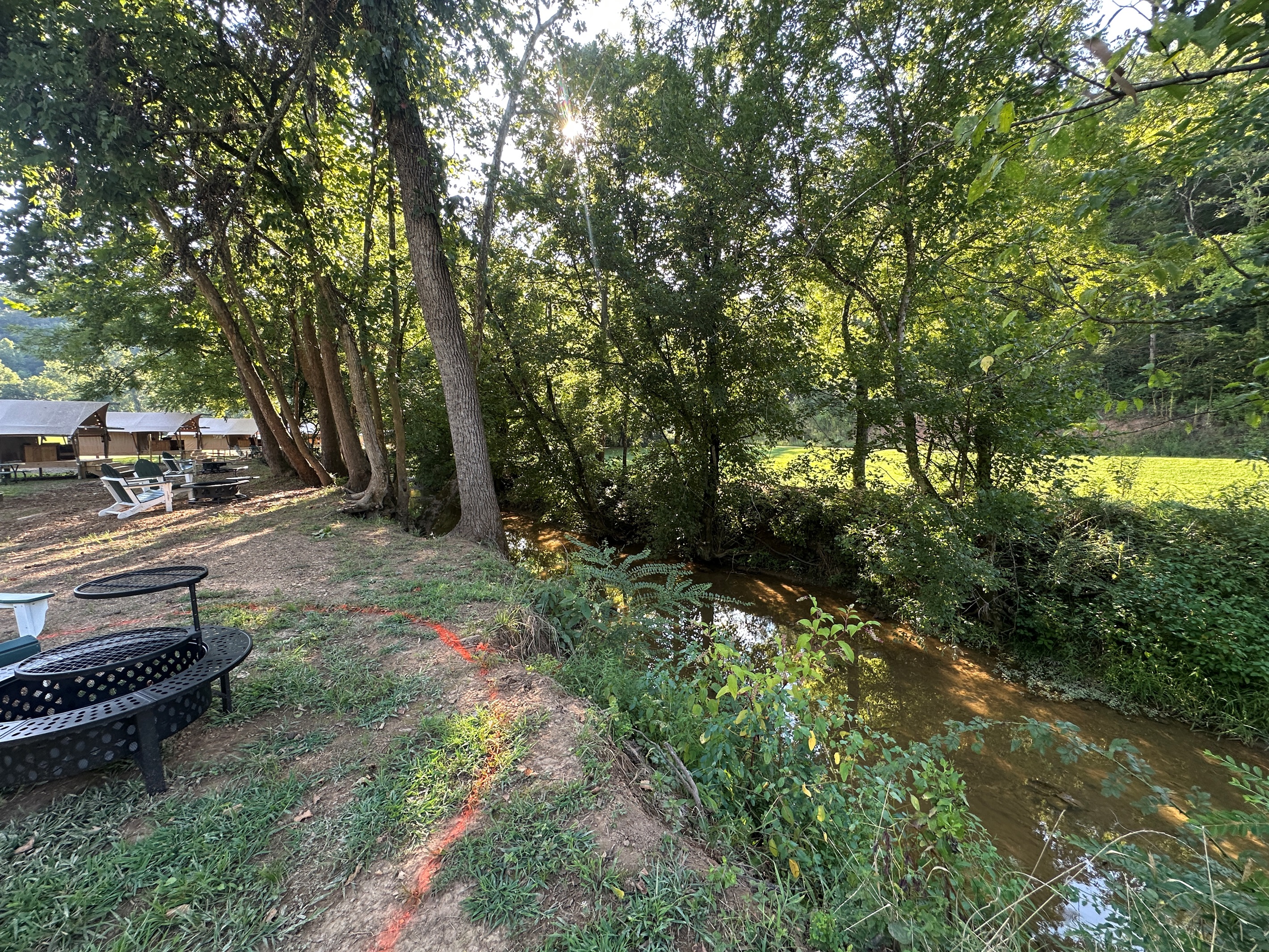 Enjoy an unbeatable view of Clay Creek