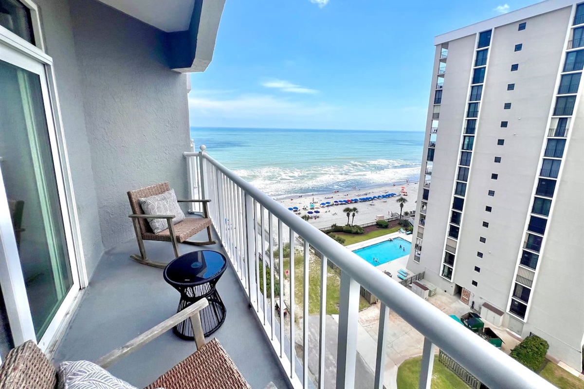 Photo taken directly on the balcony 