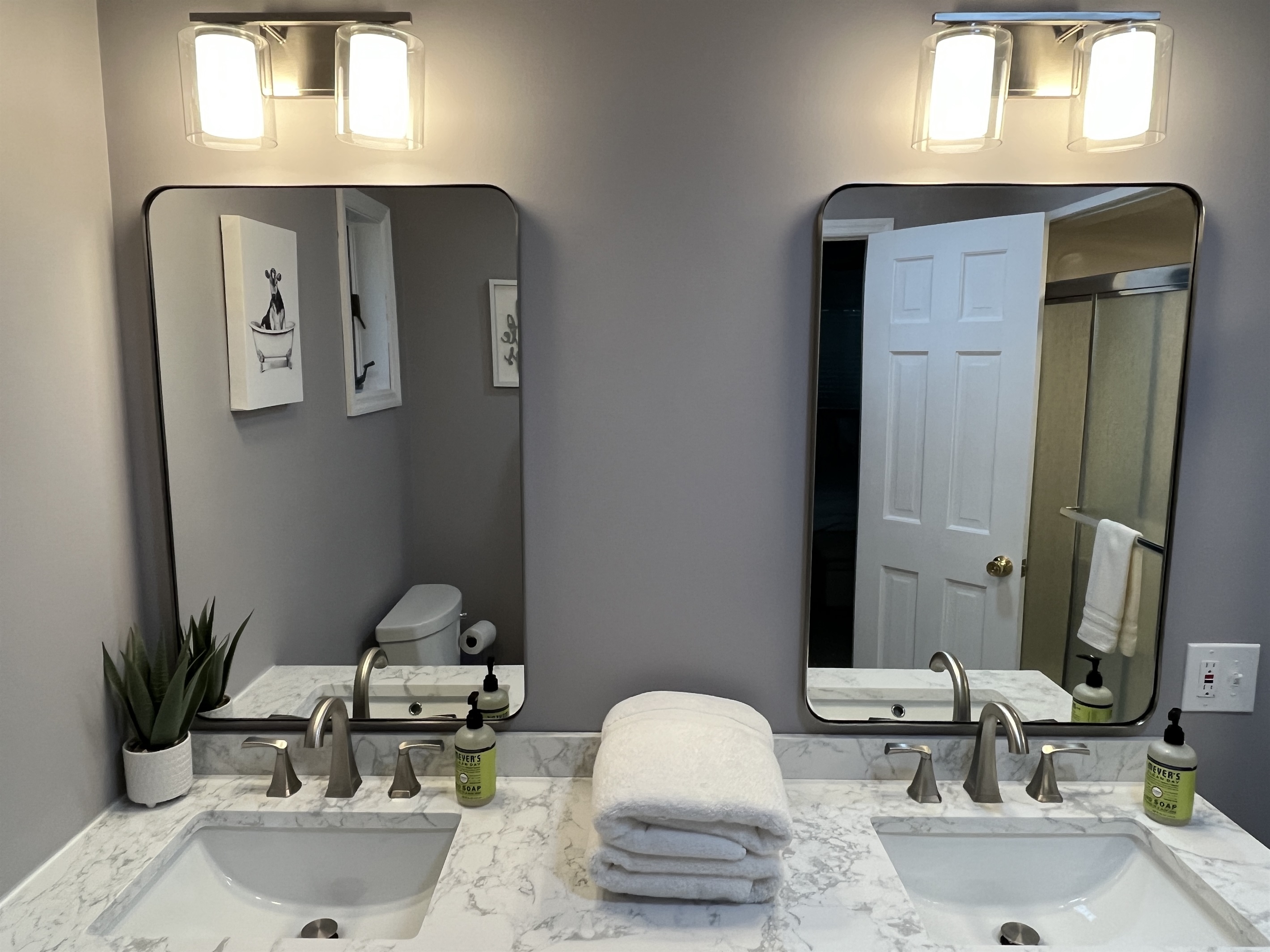 Renovated 1st floor primary bath