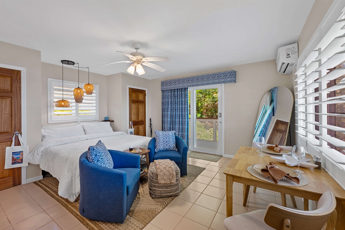 Open layout and lots of natural light