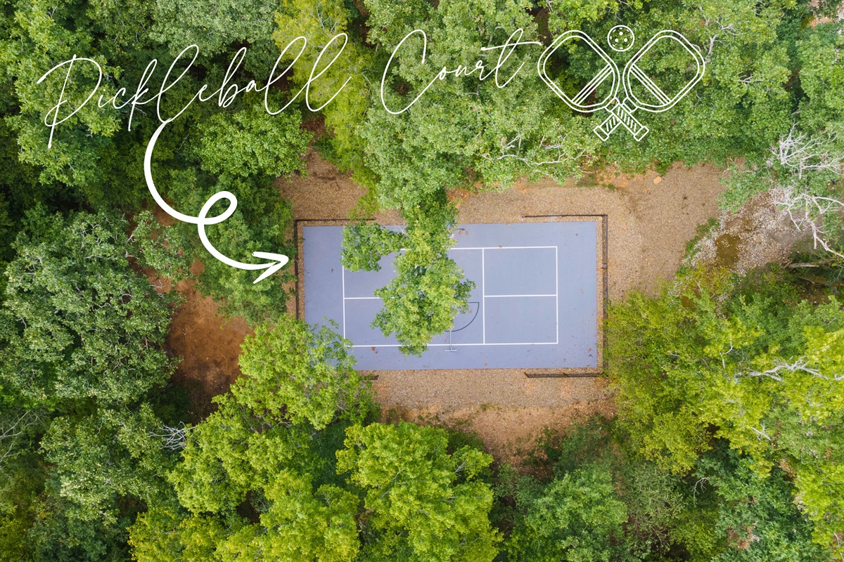 Challenge your friends to an exciting match at our private pickleball court, nestled in the heart of nature's playground.