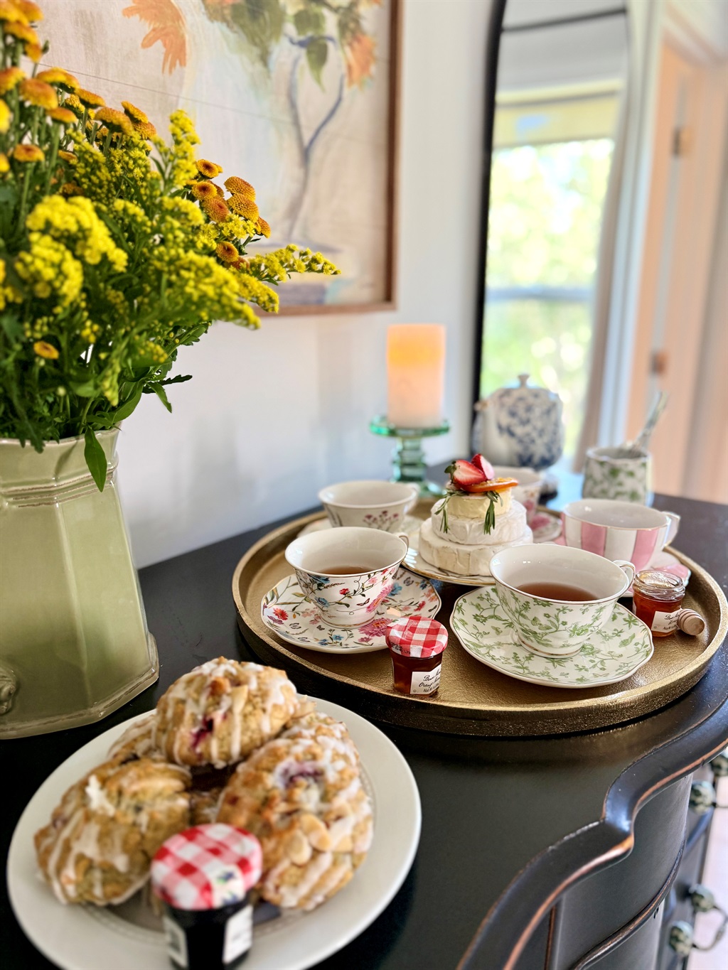 Vintage Inspired Tea Set for 8