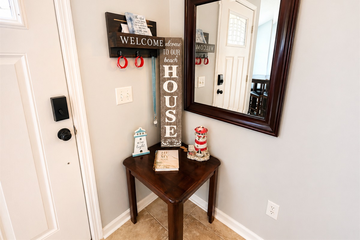 Thoughtful decor all throughout the unit