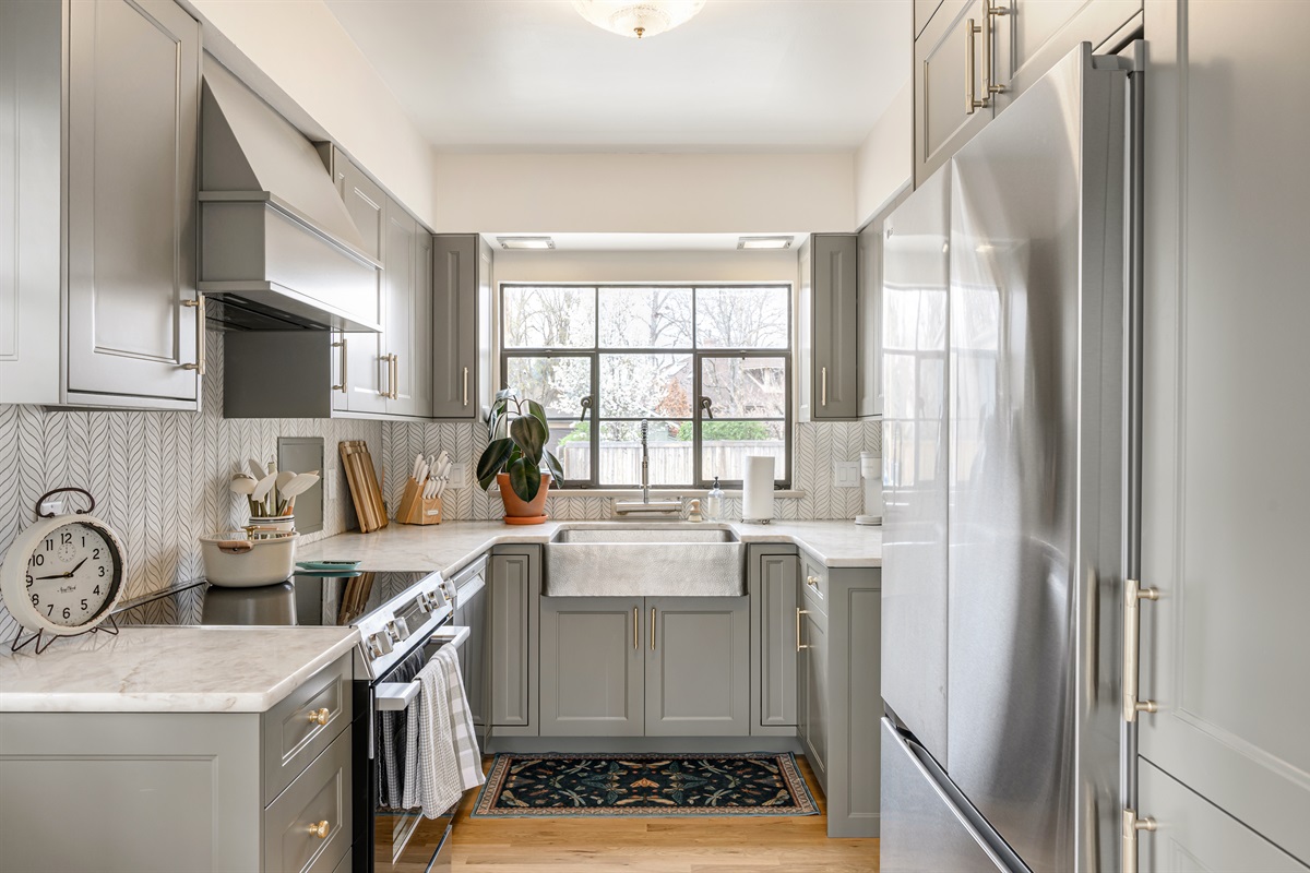 Newly renovated kitchen with new appliances