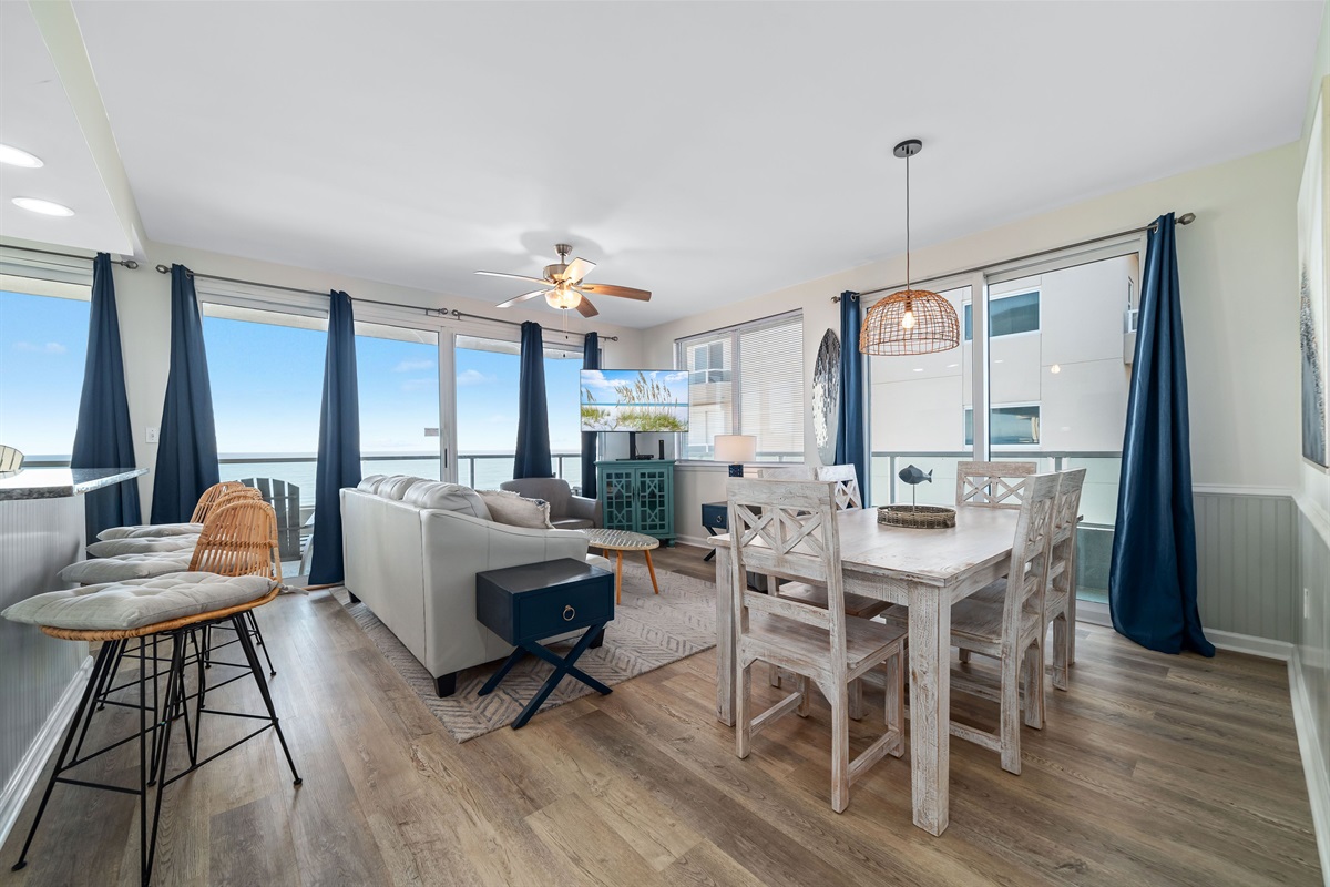 Living room with sleeper sofa