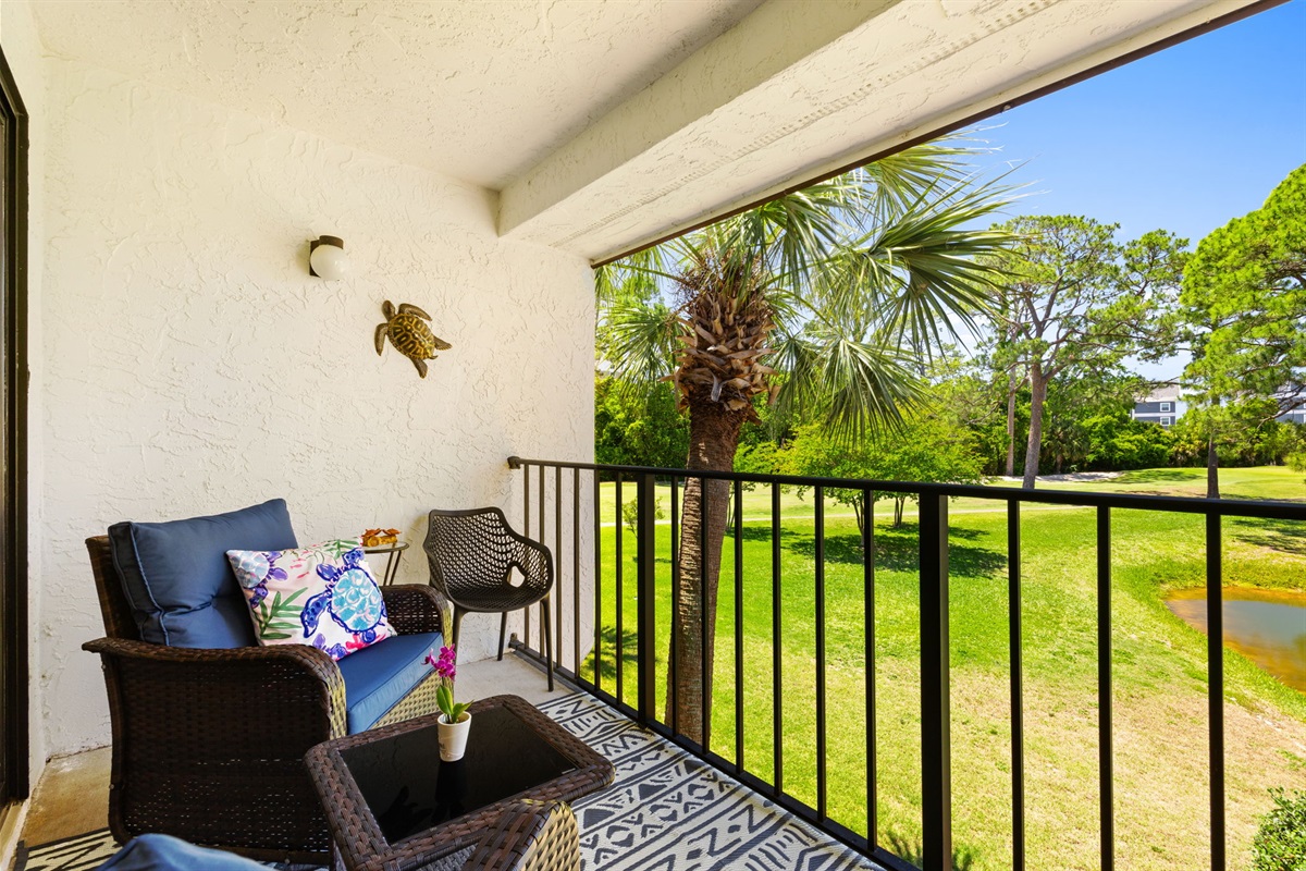 View of 2nd Hole | NEW Balcony Furniture