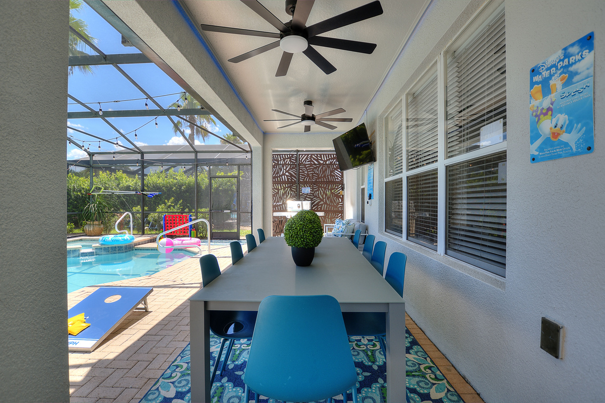 Enjoy dining inside or out!