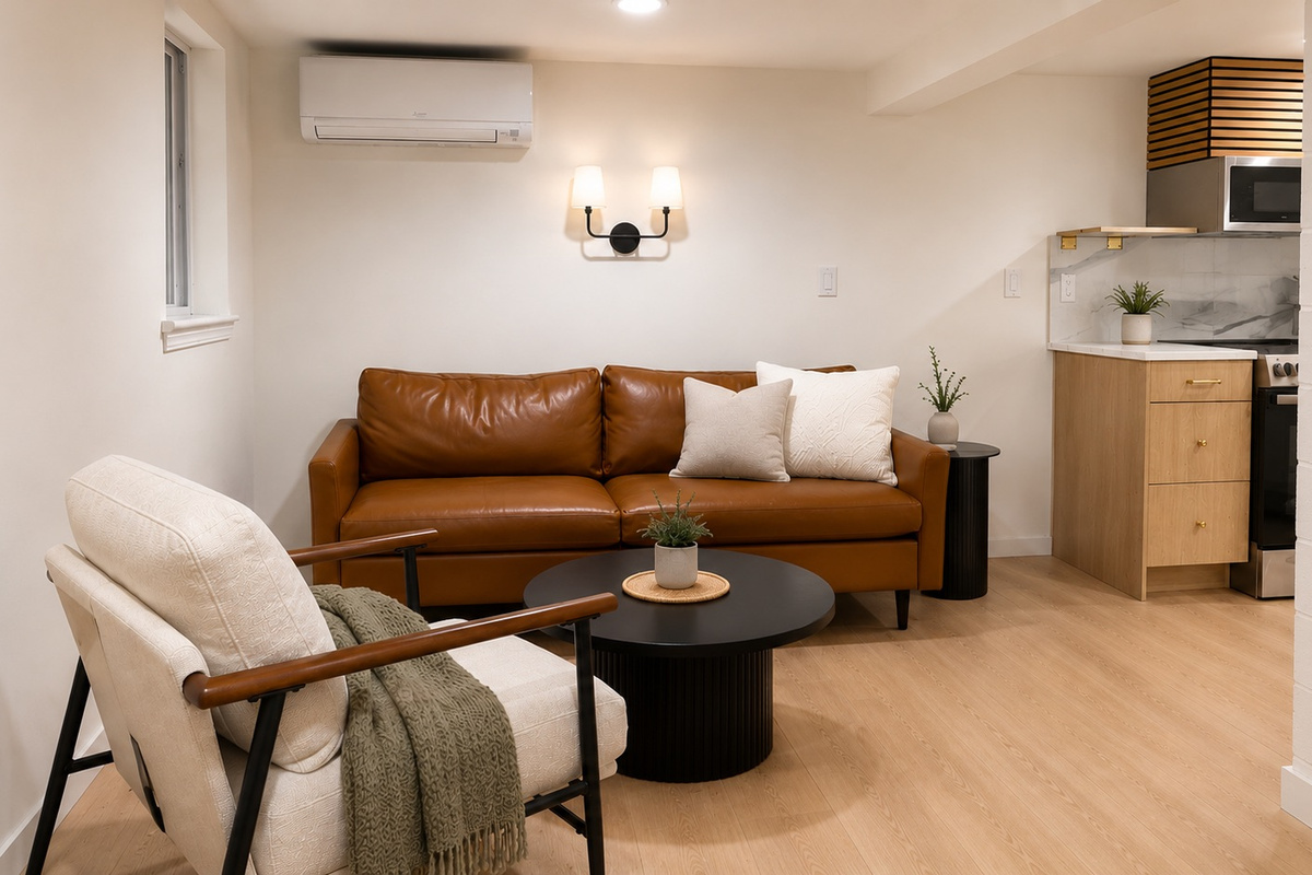 Lower level living room 