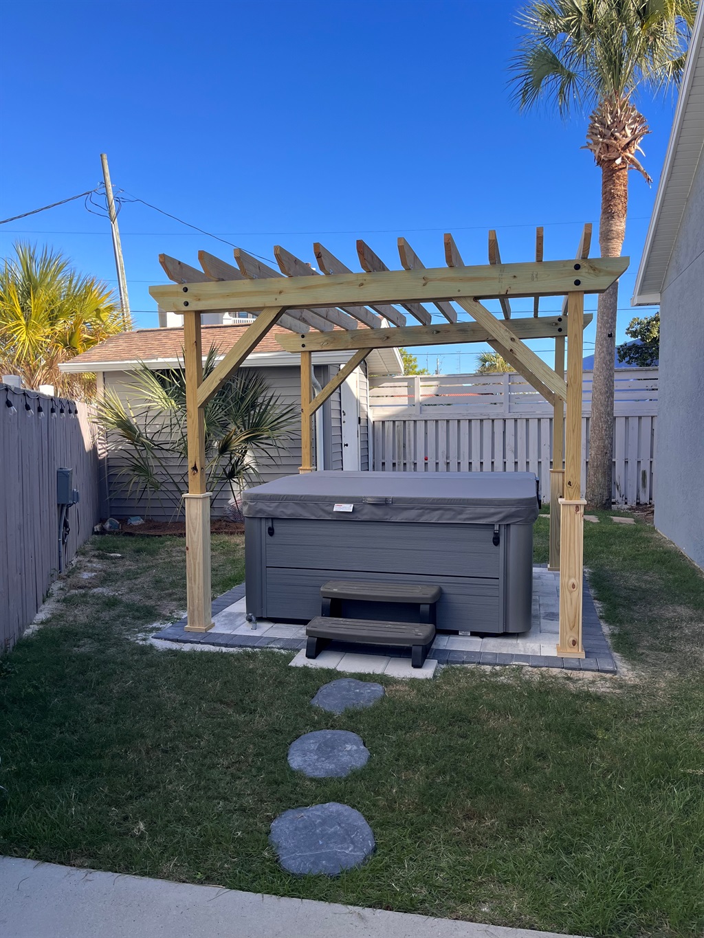 Hot Tub and Pergola