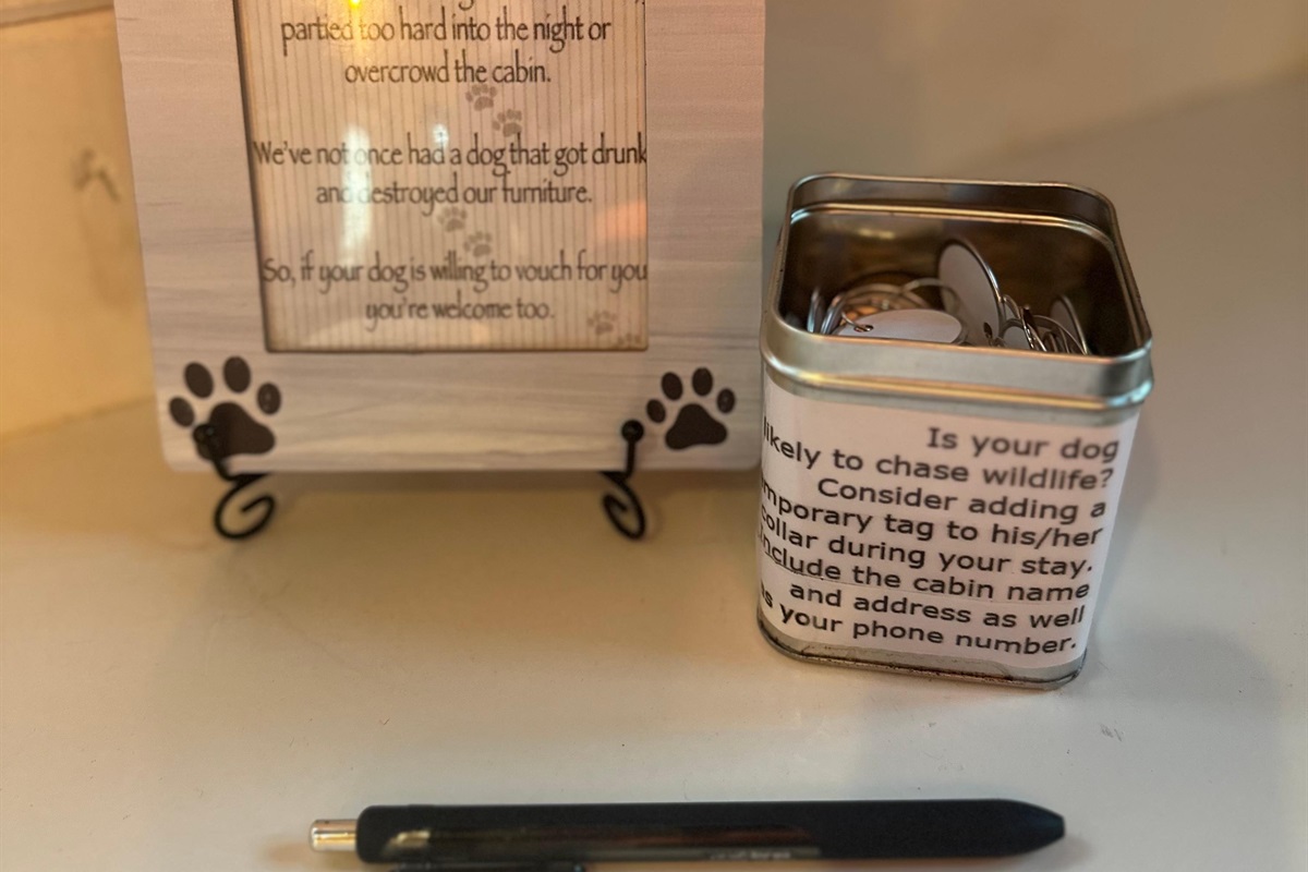 Dog tags for your furry friend. We love our owner's dogs and we know they'll love Vanilla Bean too!