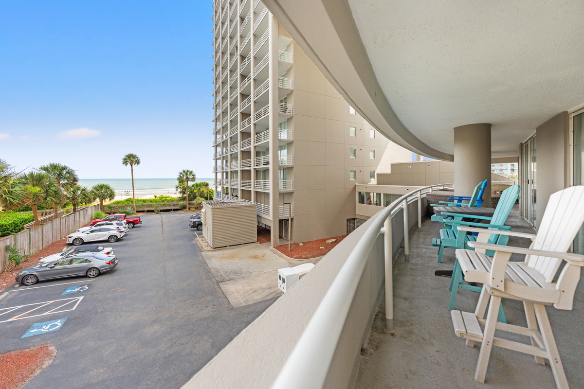 Balcony access off Main bedroom and 2nd bedroom