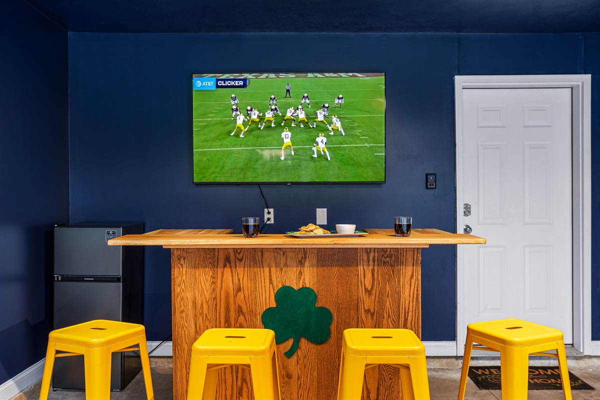 Pull up a chair and grab your favorite drink for the game