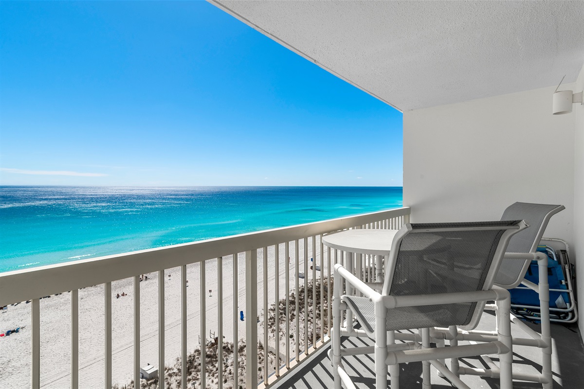 View from private balcony