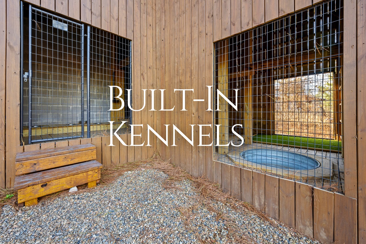 Built-in kennels are a thoughtful feature for pet lovers, giving your pups a cozy and secure space of their own.