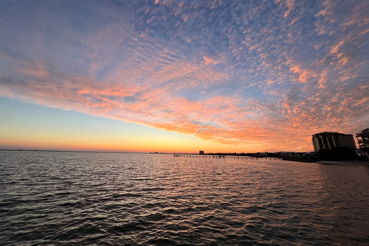 Beautiful sunsets from the balcony