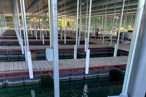 Boat docks come with electric!