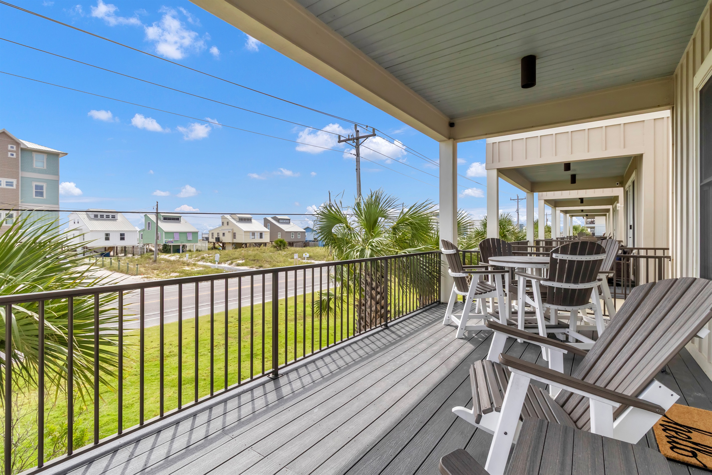 You will LOVE this patio! Great for coffee, watch the Gulf, or to watch the kids play in the yard below.
