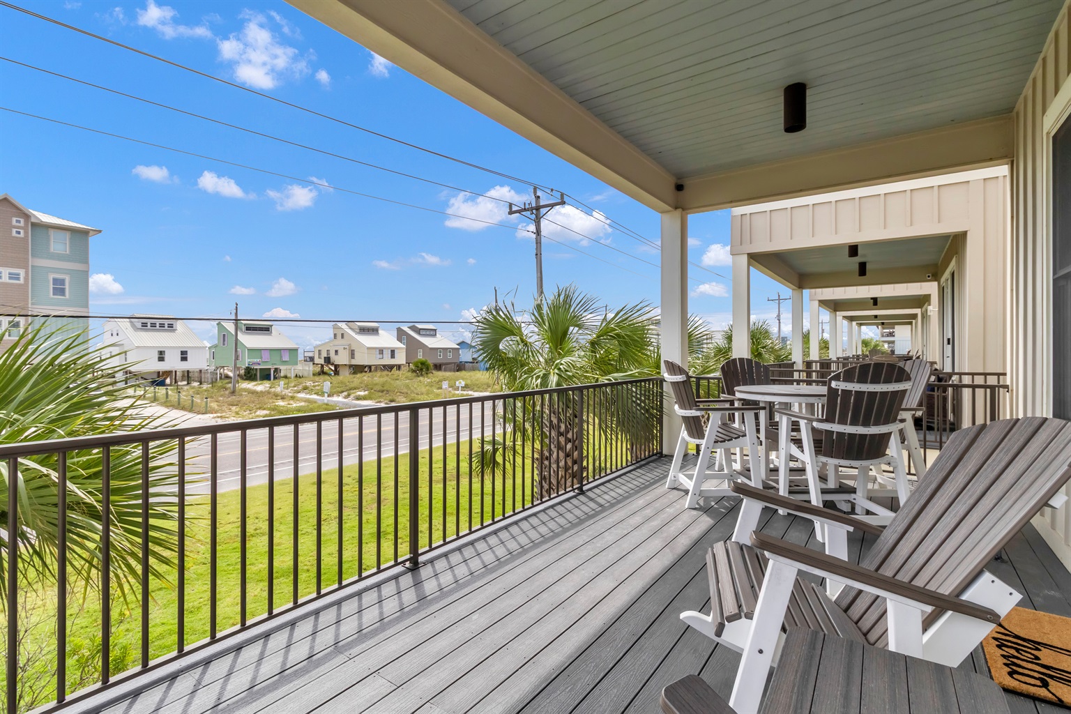 You will LOVE this patio! Great for coffee, watch the Gulf, or to watch the kids play in the yard below.