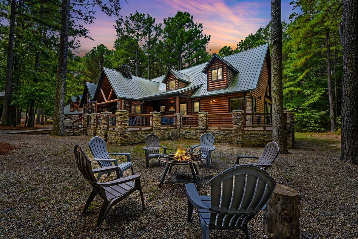 Breathtaking! This 4,800 sq. ft. cabin offers ample space for both entertainment and relaxation.