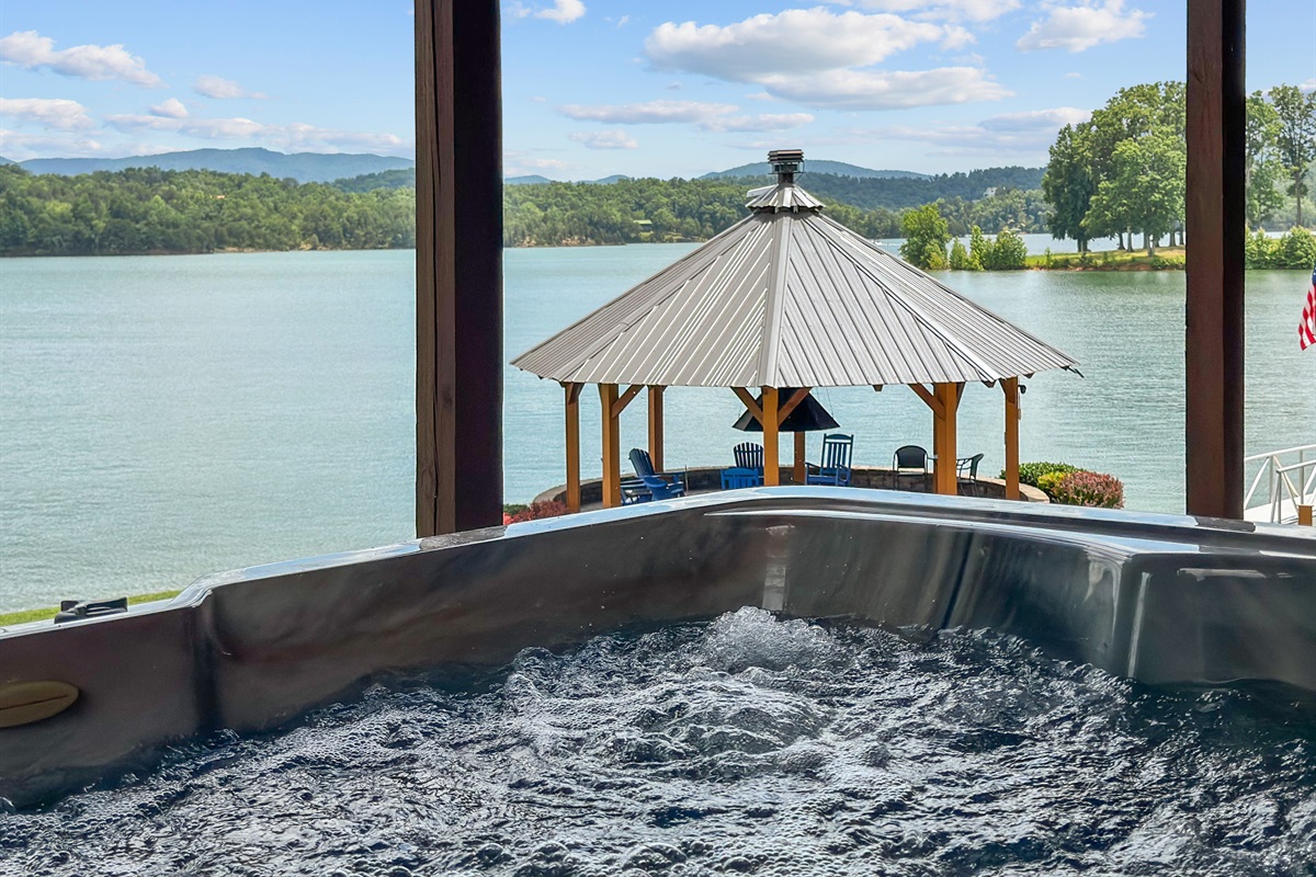 Hot Tub on Bottom Patio