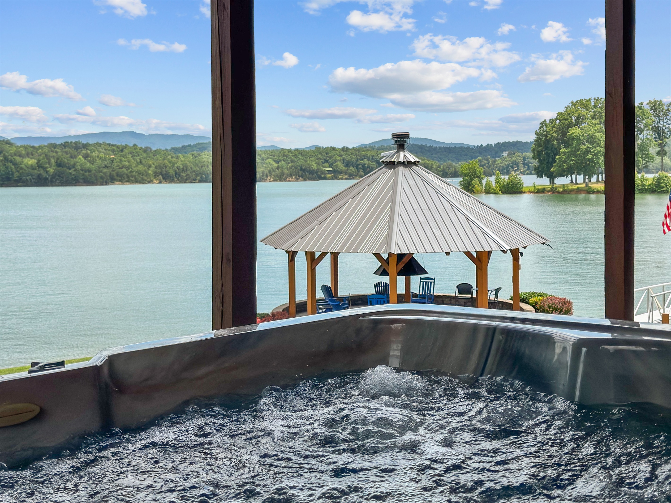 Hot Tub on Bottom Patio