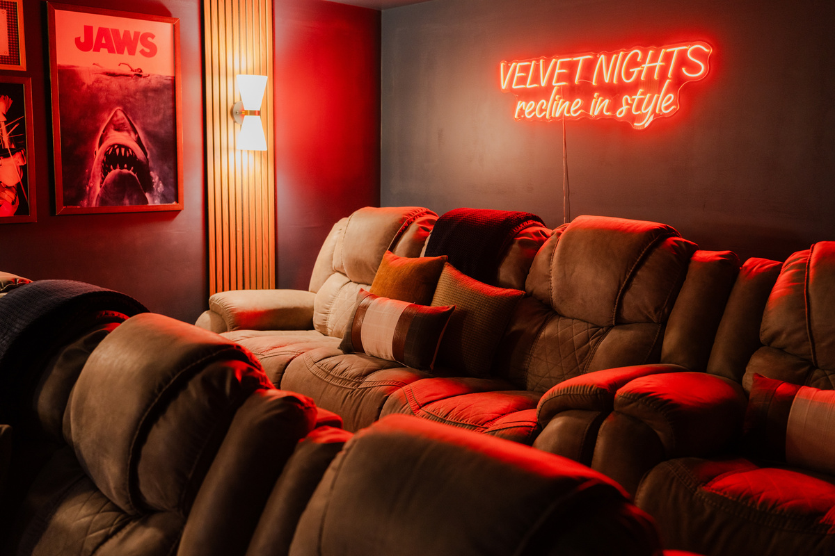 Bring everyone together for movie nights, game-day watch parties, and unforgettable evenings in the private theater room.