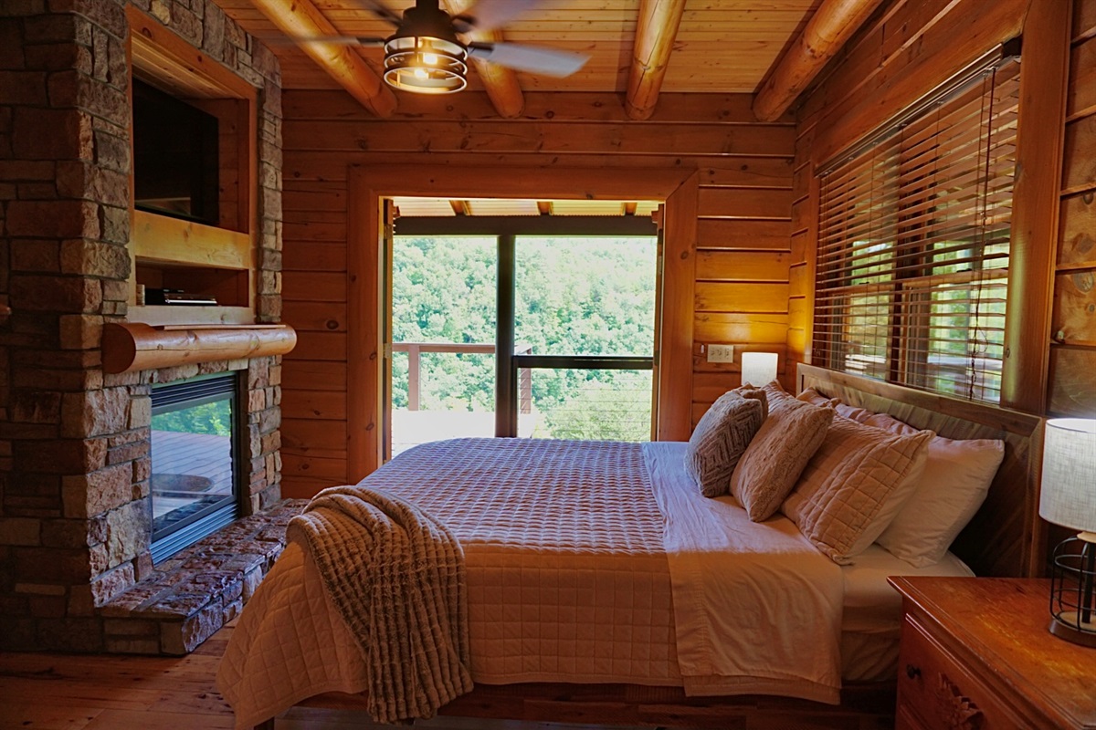 Haven Retreat: Experience mountain views and rustic charm in this serene bedroom escape!