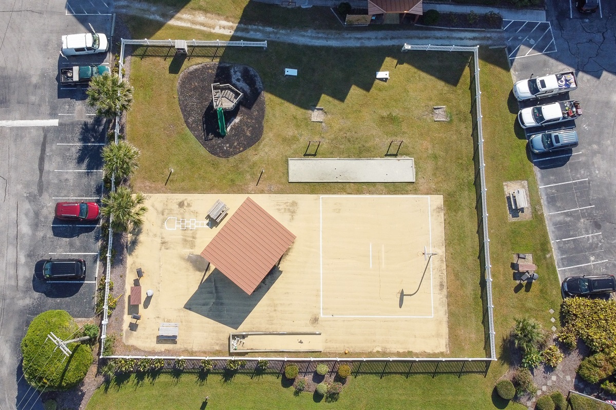 Aerial shoot of play area