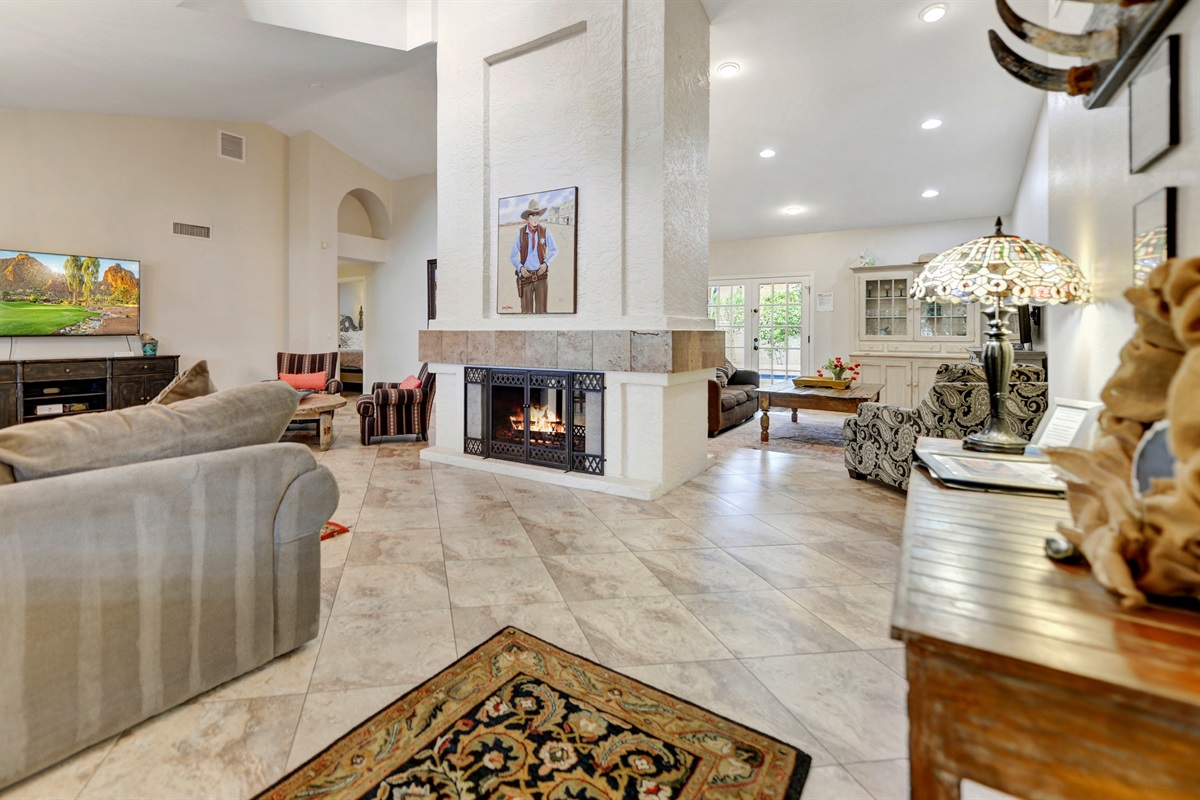 Center Two-way Fireplace