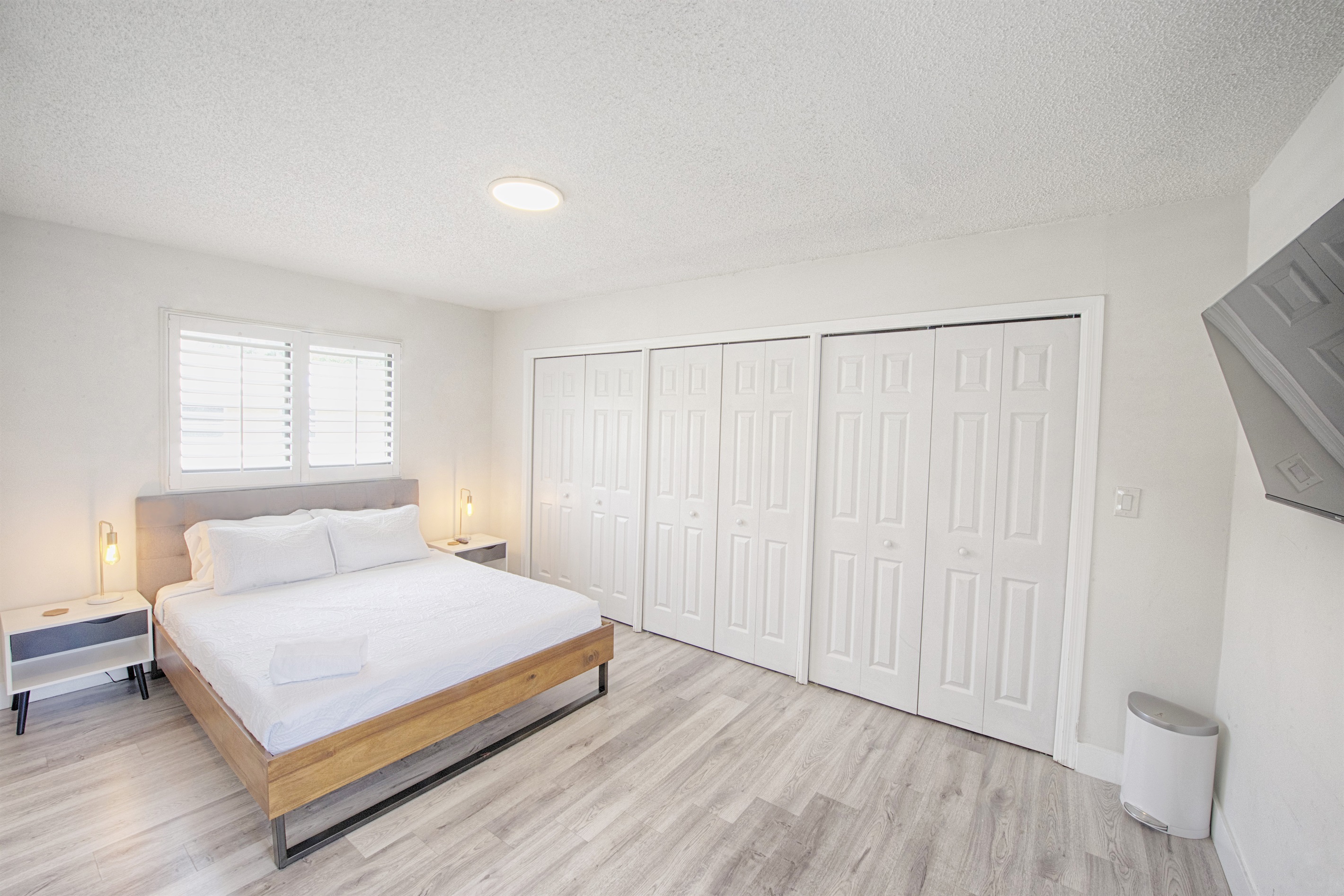View of the many closets in your primary bedroom.