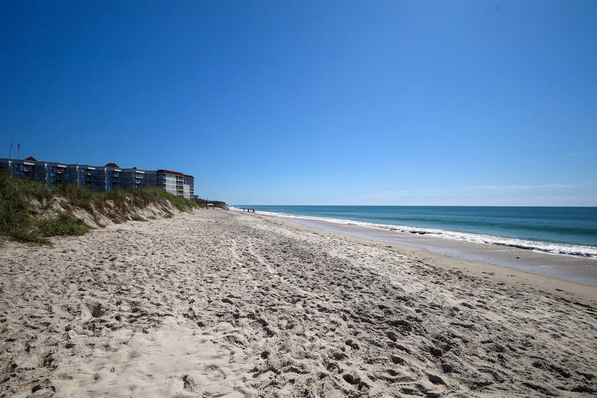 On the beach (looking north)