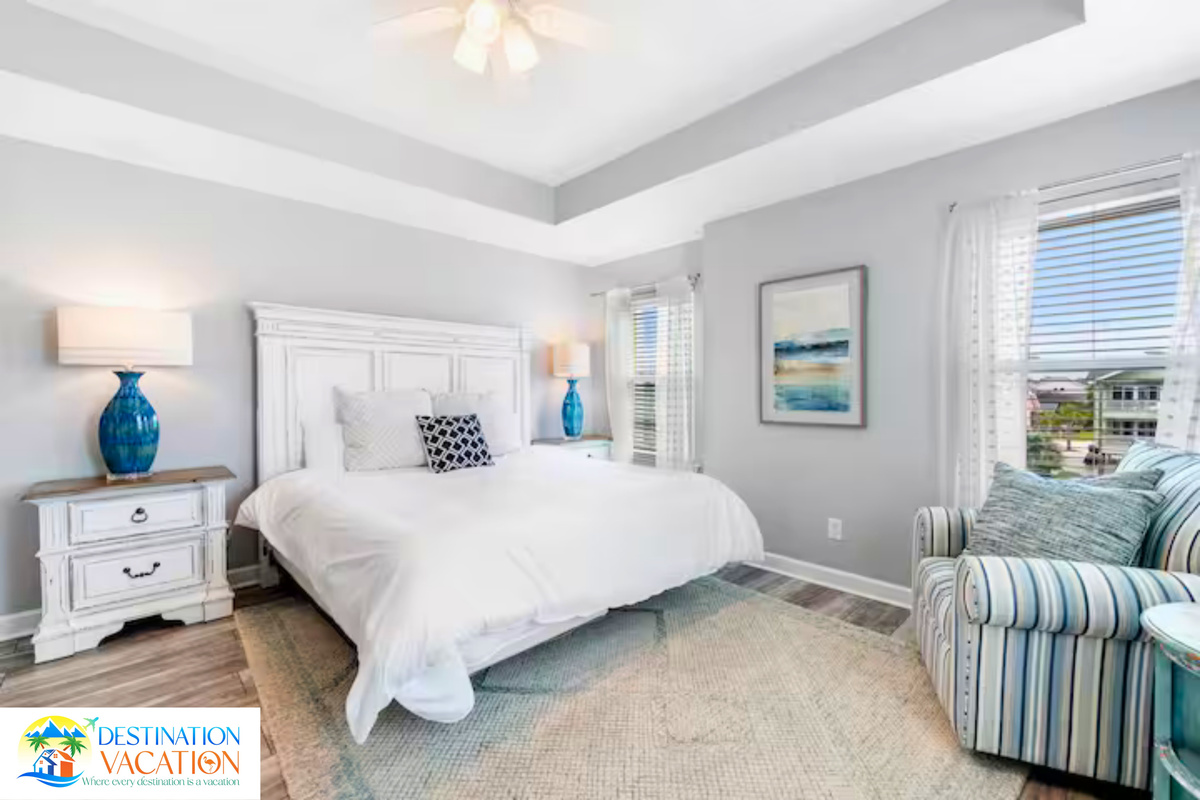 A charming bedroom designed for ultimate comfort.