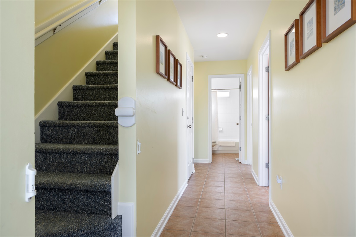 Hallway on 2nd floor, stairway up to the 3rd floor