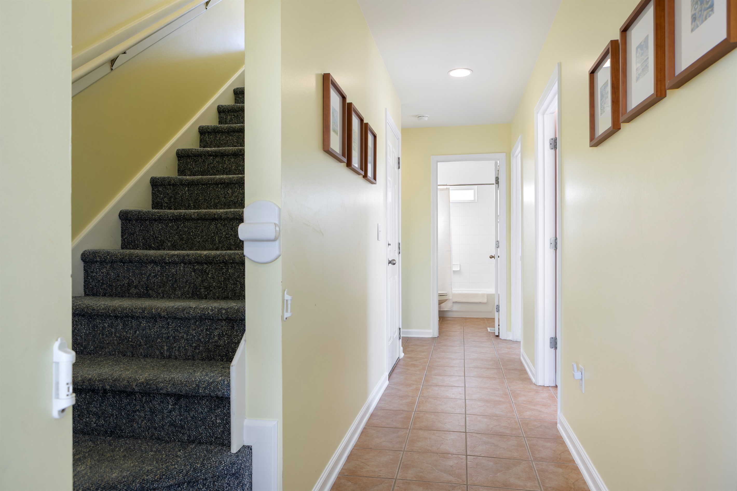 Hallway on 2nd floor, stairway up to the 3rd floor