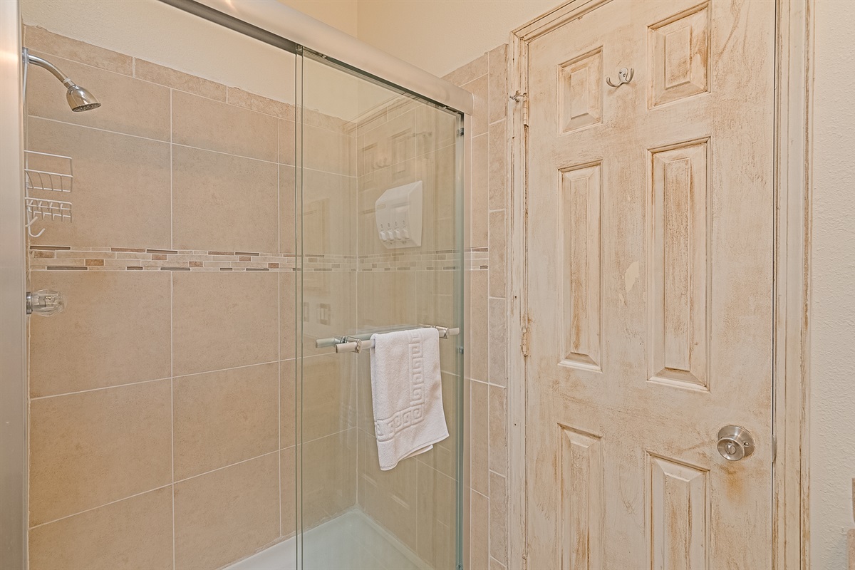 Shower in master bath