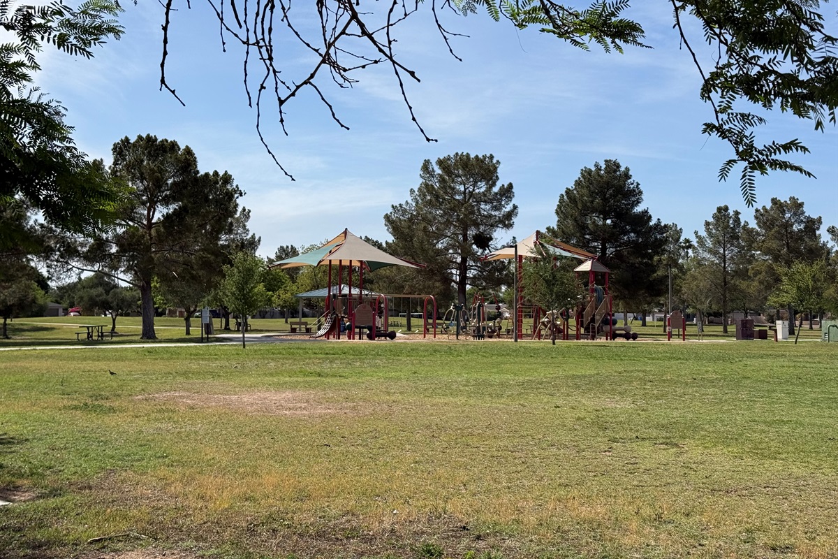 Plenty of grassy area
