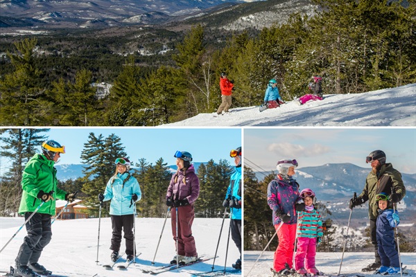 From beginner runs to expert trails, the White Mountains' top ski resorts are minutes from your door - Cranmore (5 min. away), Attitash (10 min. away), and Wildcat (25 min. away), just to name a few!