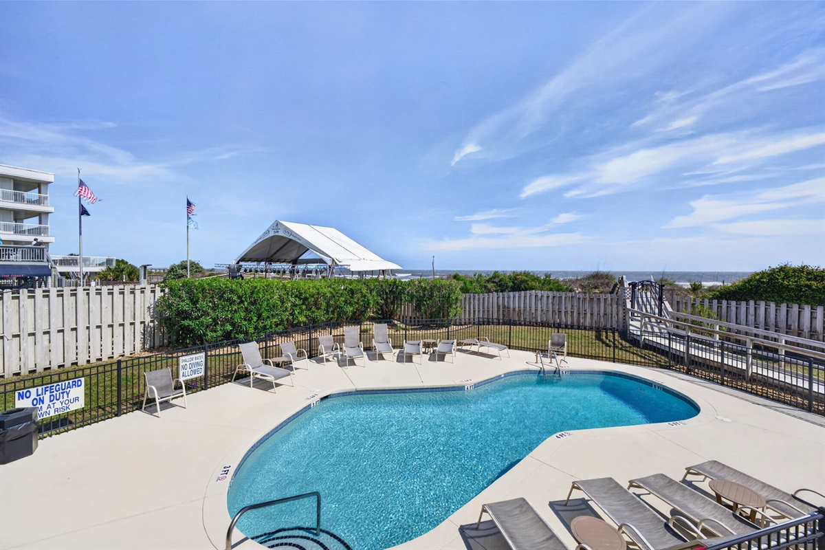 Community Pool |1006 Ocean Blvd, Isle of Palms, SC | 102 Dunescape | IOP Escapes