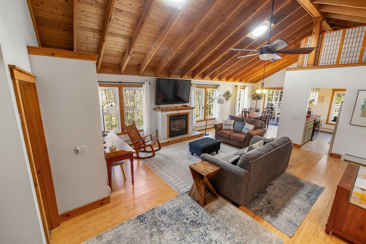 Spacious and bright living room.