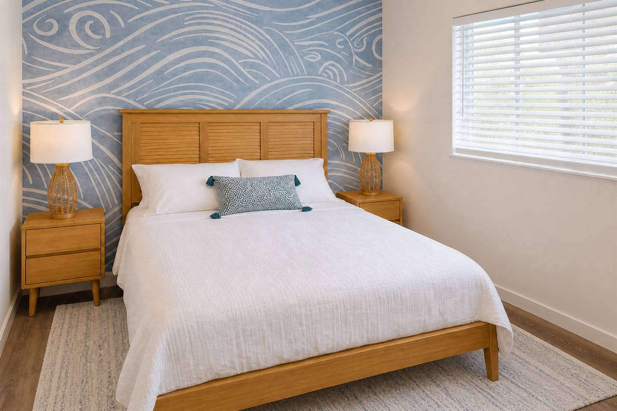 Queen Bedroom | Interior decor and finishes may vary from final remodel
