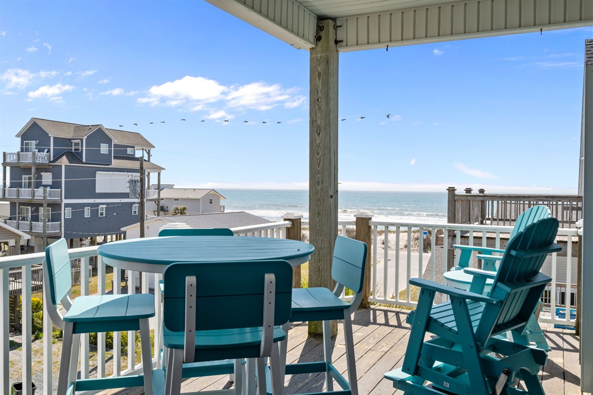 Dine outside with beautiful ocean views and breezes!