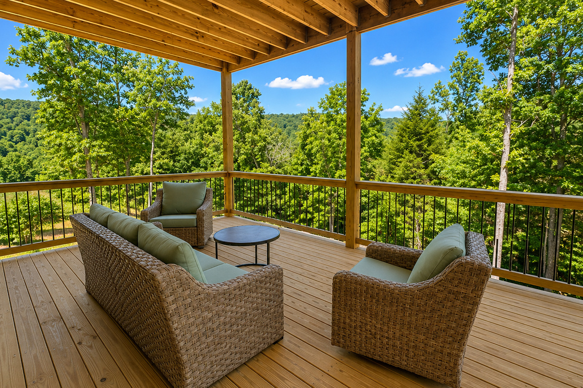 Middle deck conversation area