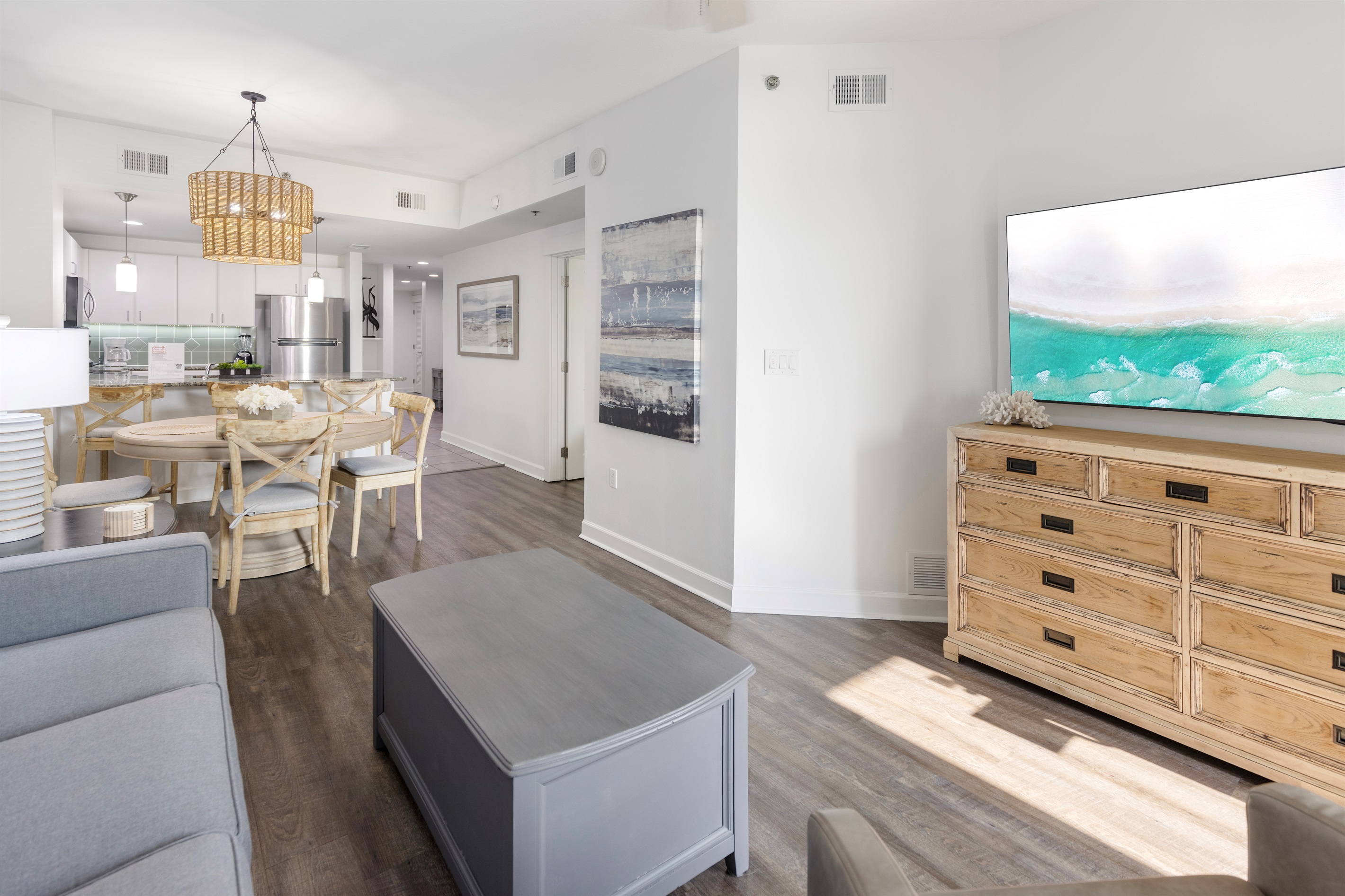 Gulf-Front Living Room