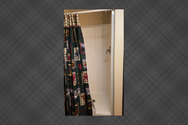 Bathroom with standup shower