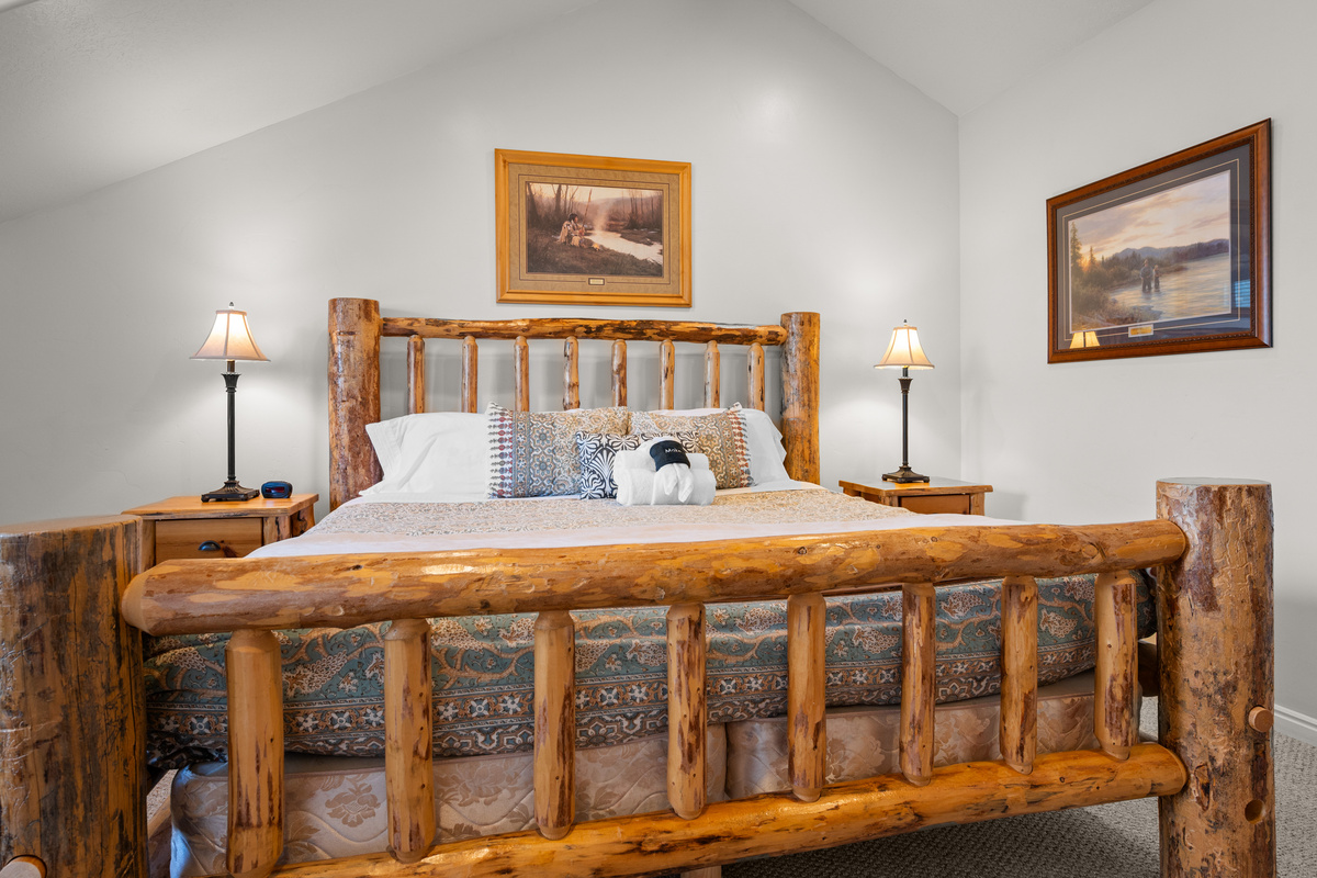 Comfortable bedroom for relaxing nights after a fun filled day